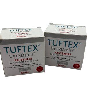 Tuftex DeckDrain Fasteners Piercing Cap-Washered Tan For Deck Projects
